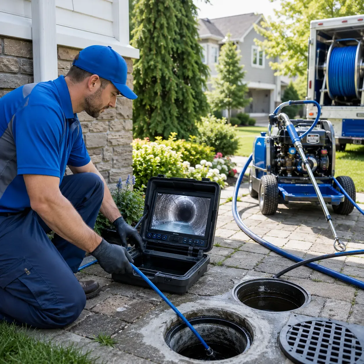 Outdoor drain cleaning professionals serving Cedarburg, WI